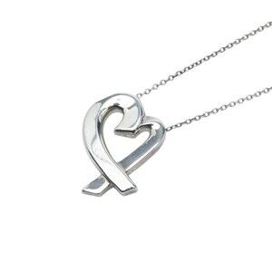 Tiffany Co Loving Heart Necklace Silver